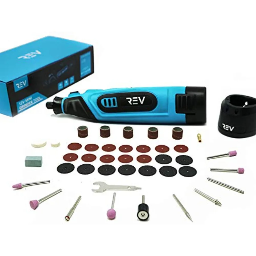 

Cordless Rotary Tool Kit Variable Speed 12V Li-Ion Battery Powered with 40 piece Accessory 5000-25 000 rpm