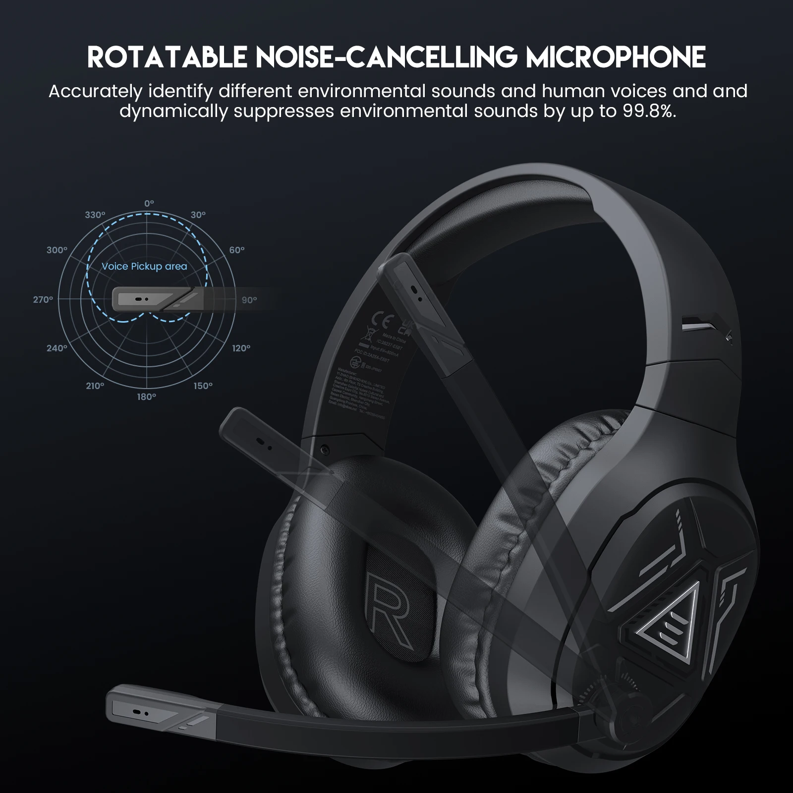 2.4GHz Wireless Headphones Blu - đánh giá và giá Anc Wireless Over Ear Headphones