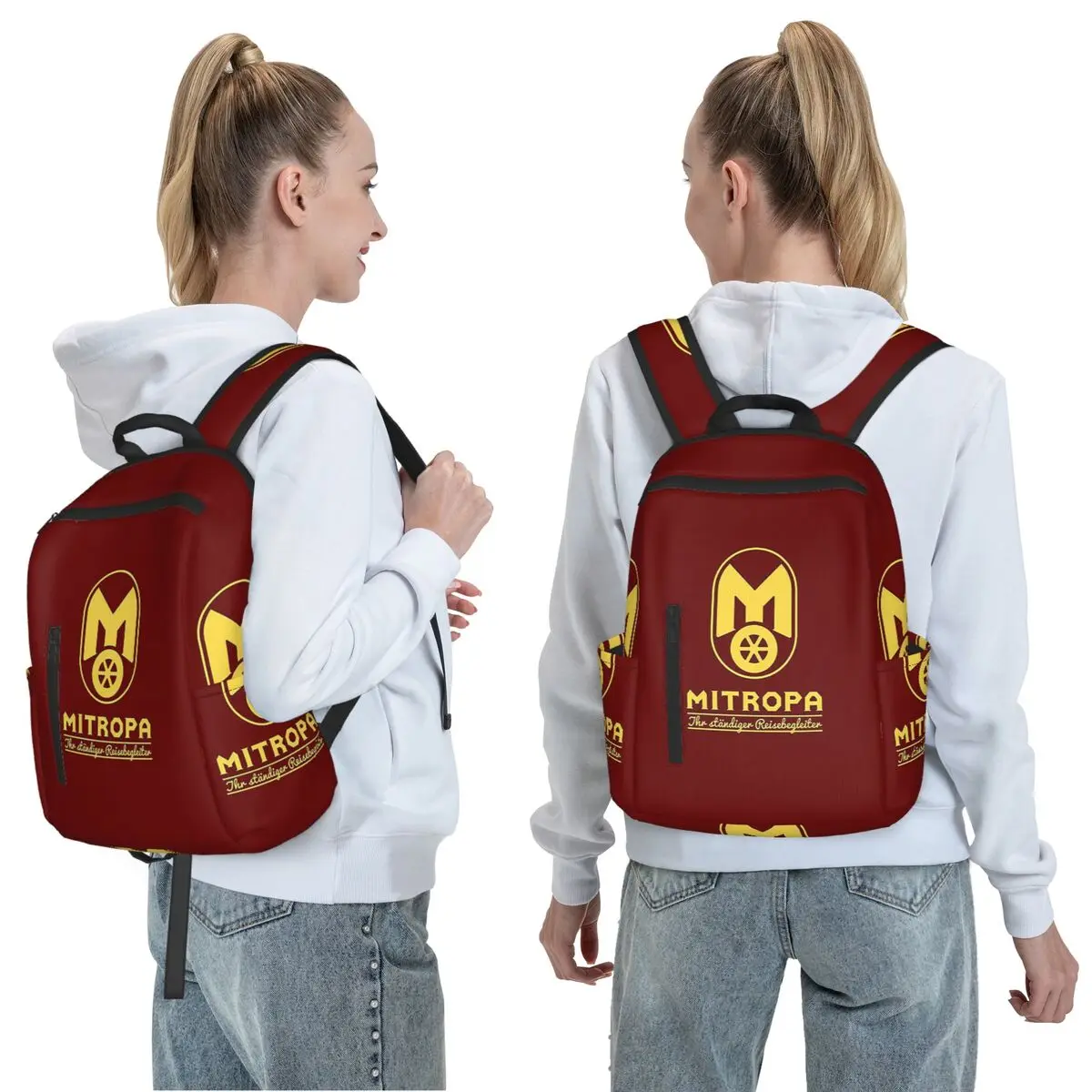 Mitropa Your Constant Travel Companion Backpack Daypack Large Capacity Boys Girls BookBag School Bag Shoulder Bags for Men Women