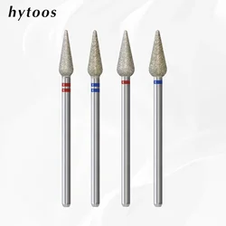 HYTOOS 5mm Long Bud Cuticle Clean Nail Drill Bits Russian Diamond Dead Skin Nail Bit Nail Cleaner Accessories Tool