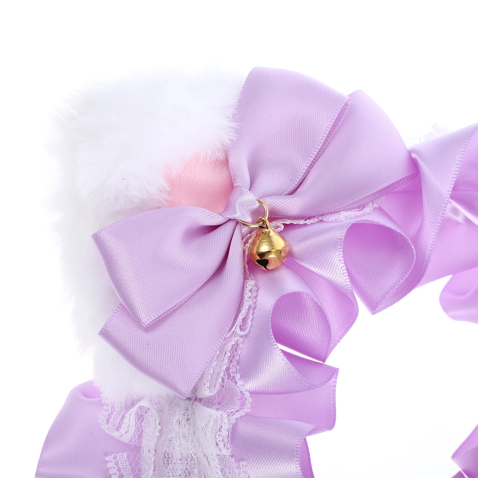 

Повязка на голову с кошачьими ушками для девочек и женщин, праздничная одежда для косплея, легкая, удобная, один размер, подходит для большинства розовых повязок для волос с ушками животных