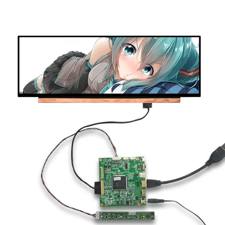 14 Inch 3840*1100 4K High Resolution High Contrast Stretched LCD Display Panel Automotive Car Module