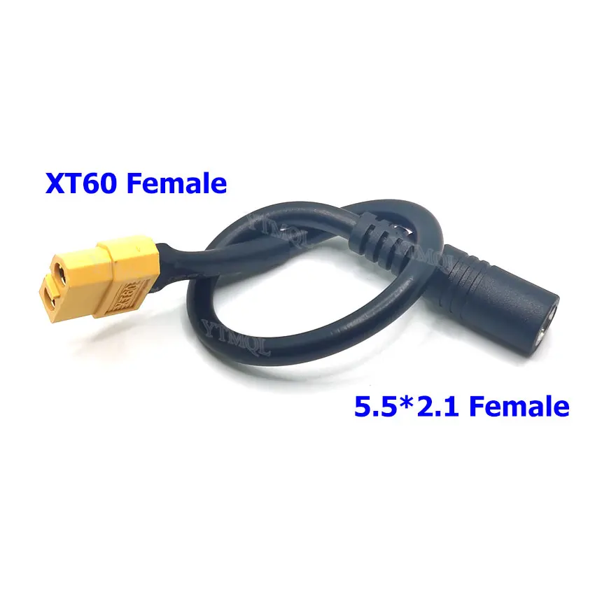 1PCS XT60 XT30 T Plug Female Male to DC 5.5*2.1mm Connector Battery Charging Adapter Cable Silicone Wire for RC Battery Charger