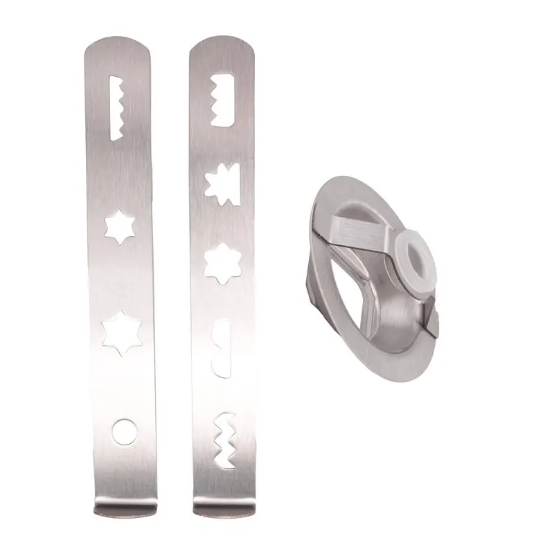 Conjunto de 2 acessórios de qualidade Benchmade para cortar biscoitos, 8 formatos, acessório para cortar biscoitos com anel de c