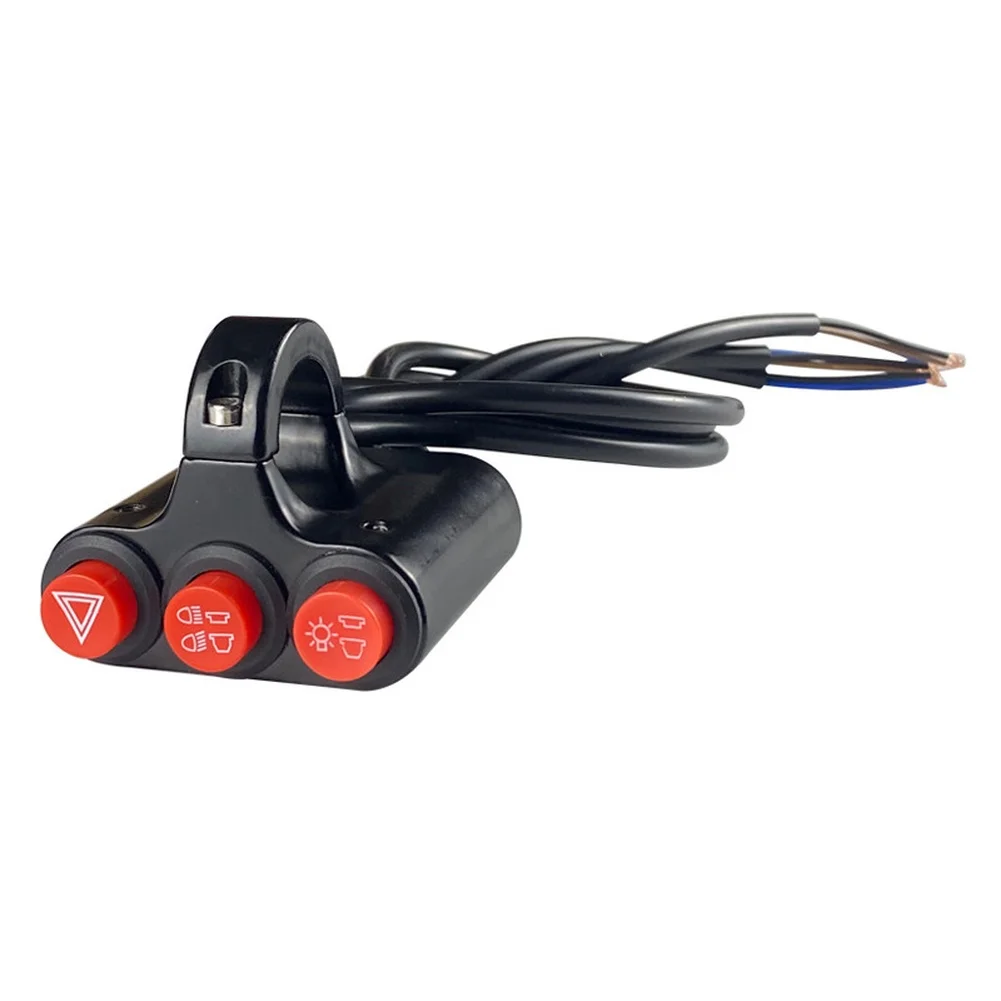 High Low Beam and Double Flash Handlebar Switch for Motorcycle Built from Aluminum Alloy for Electric Bike Applications