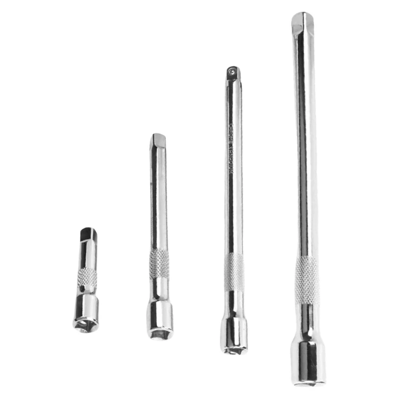 4Pcs 1/4 3/8inch Extension Rod Set Socket Extension Set Includes Extensions Joint Socket Extension Rod Hand Tool