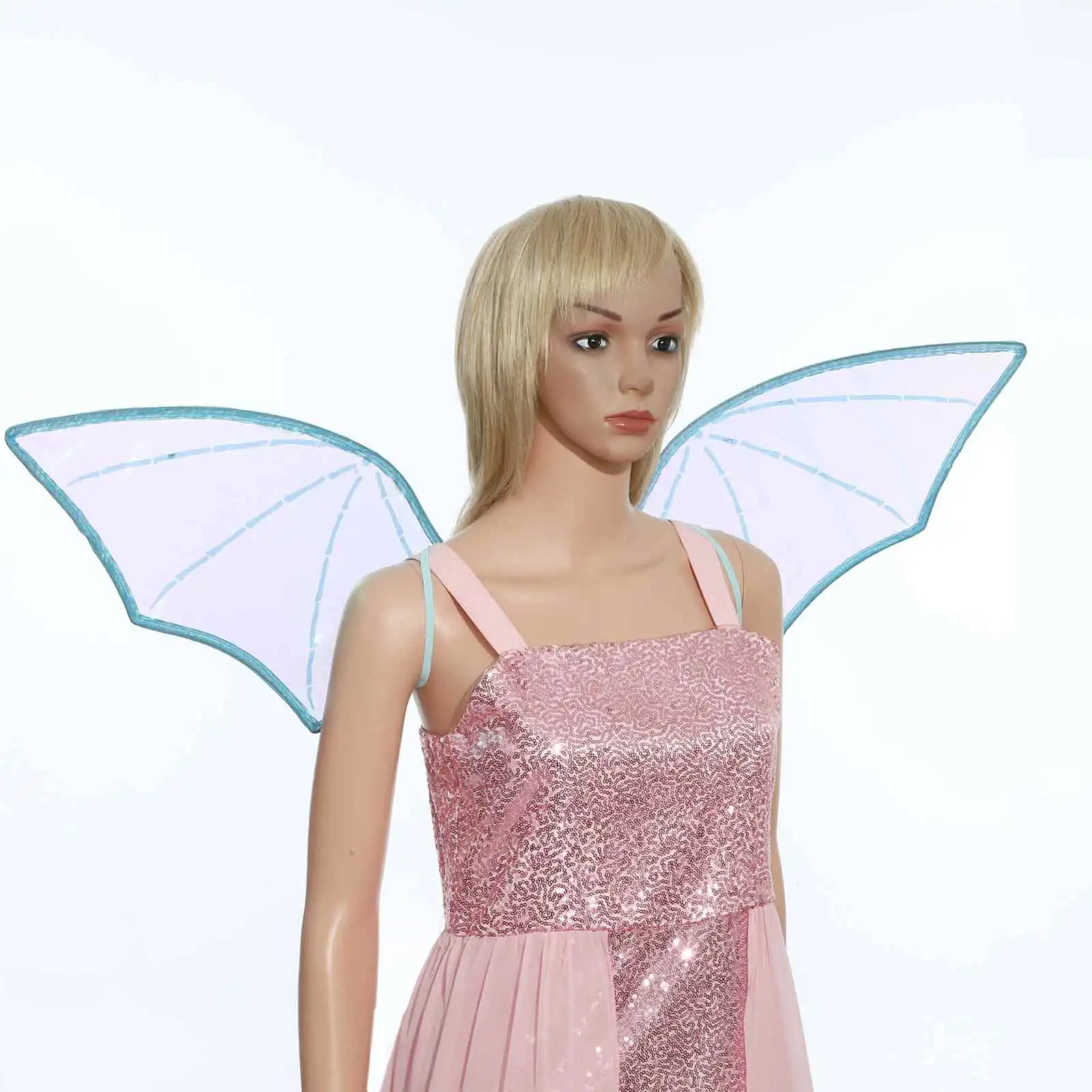 Ailes de diable chauve-souris pour femmes et filles, accessoire de Cosplay, sangle élastique brillante, accessoires de fête d'halloween pour fourniture d'événements à thème de Festival