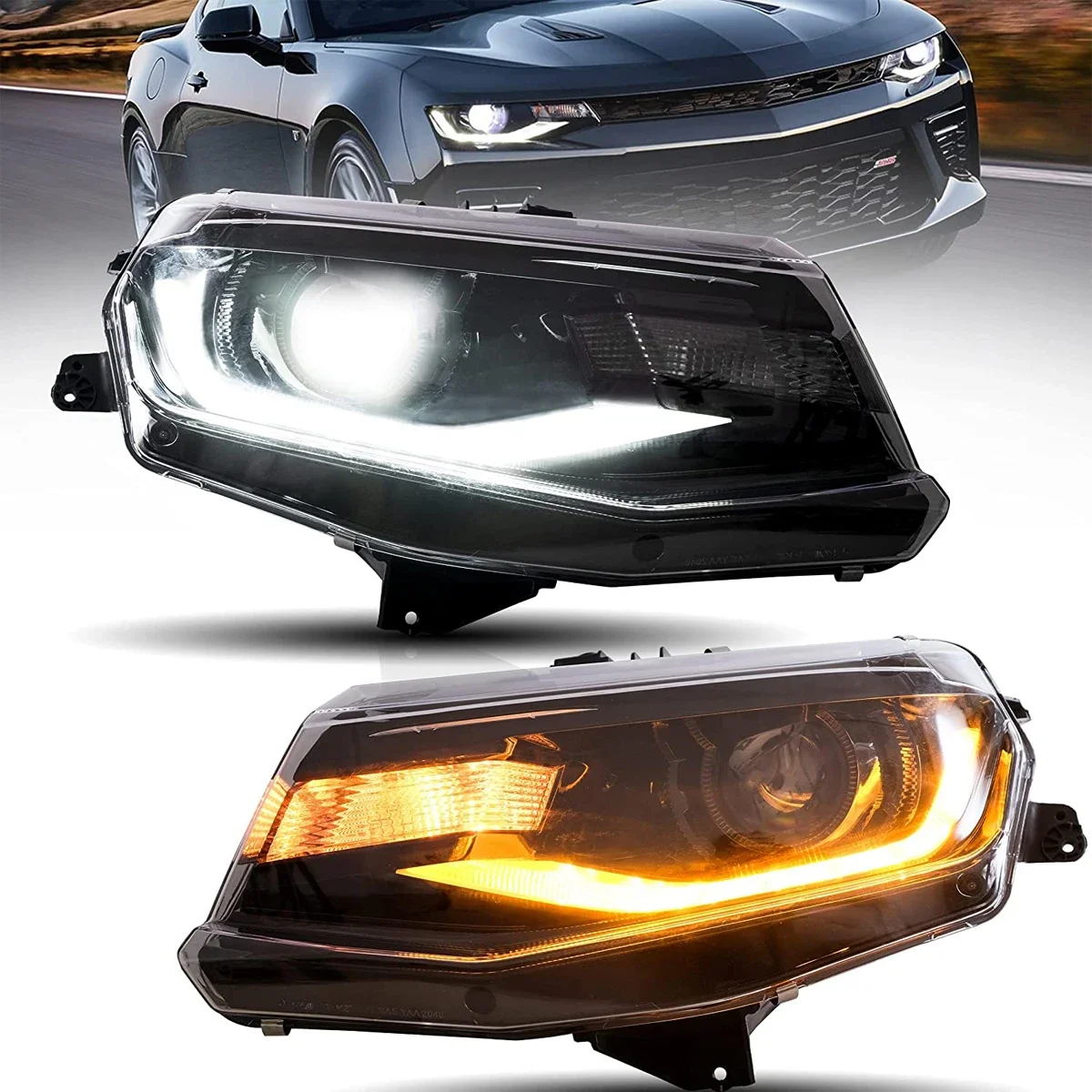 Car Styling LED Headlight LT SS RS ZL LS Car Part Light Accessories Lighting 2016-2018 For Chevrolet Camaro Headl Lamps