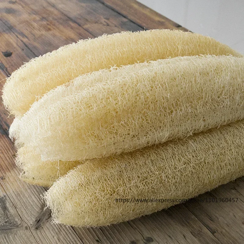 Loofah Sponge for Body Exfoliating,Long Luffa Soap, Back ScrubberFull Cellulose Board, Kitchen and Bathroom Accessories, 20-40cm