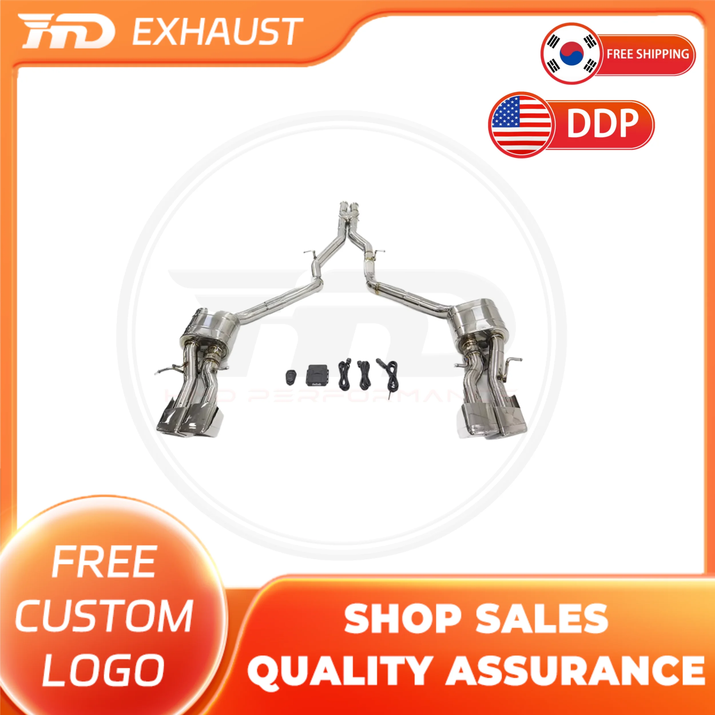 

HMD Exhaust System Stainless Steel Performance Catback for Mercedes benz CLS63 W218 5.5T Muffler Delete Valve