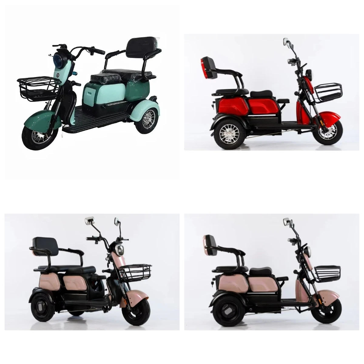 BF China Cheap Adult Electric Tricycle 3-Wheeler for Two People, Stable Cargo & Passenger Electric Vehicle