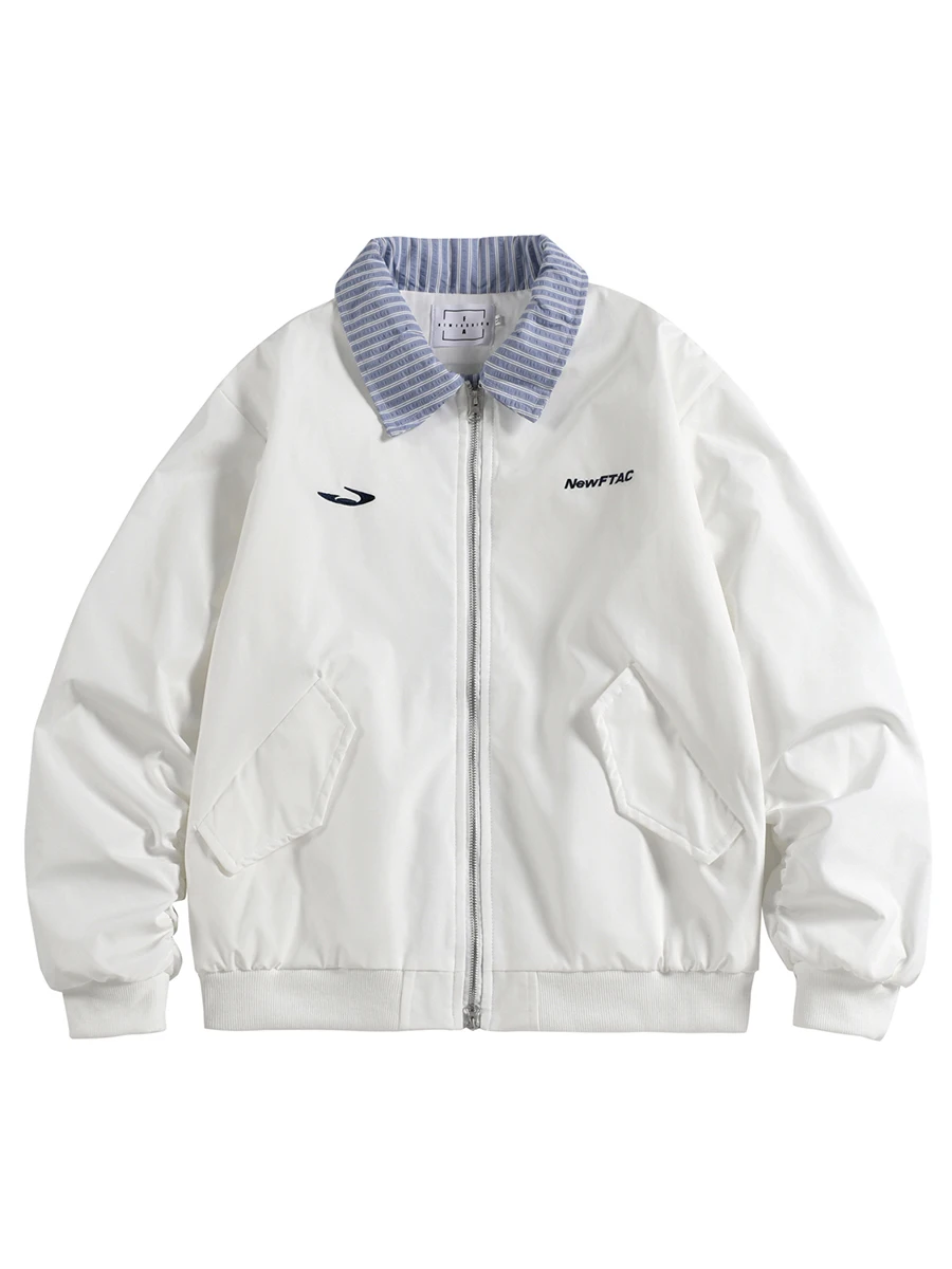 

American Sle Loose Baseball Jaet Pilot Casual Spring Autumn Outerwear for Couples Sli And Haome Youth Polyester Fiber