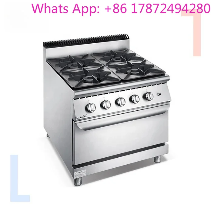 Furnotel 700/900mm Width Series Commercial 6 Burner  Cooking Range With Oven