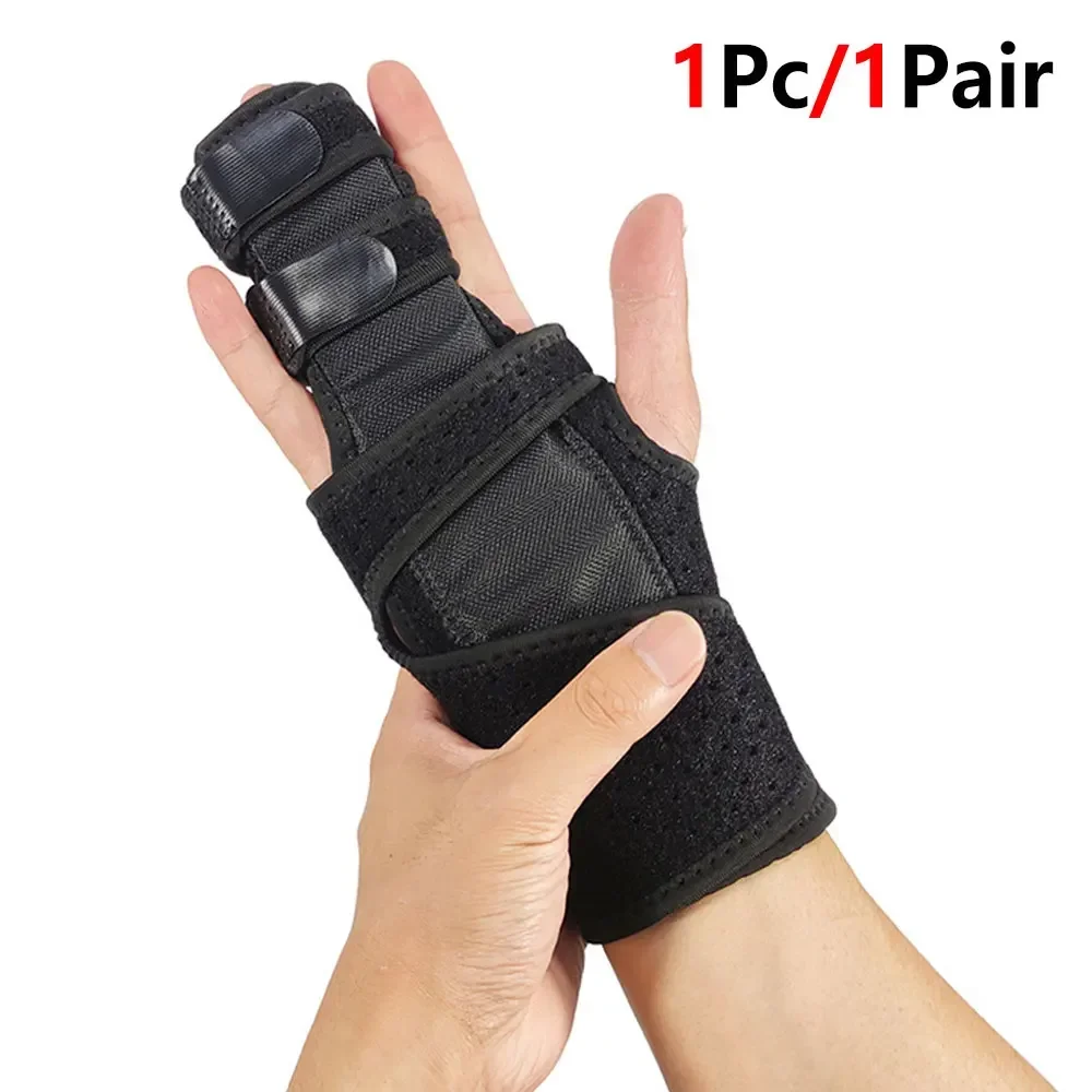 Hand Wrist Trigger Finger Splint Aluminum Stabilizer Brace for Index Ring Finger Arthritis Broken Finger & Contracture Treatment