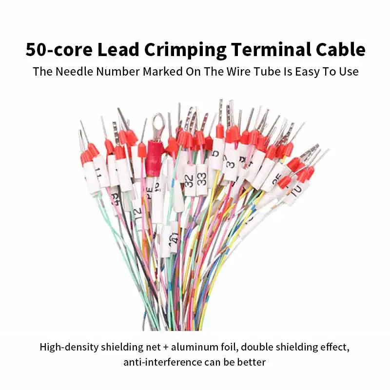 44Pin IO Servo SCSI Connection Cable with Terminal for Panasonic Mitsubishi Yaskawa Delta 15/20/25/26/50Pin CN1 Control Wire