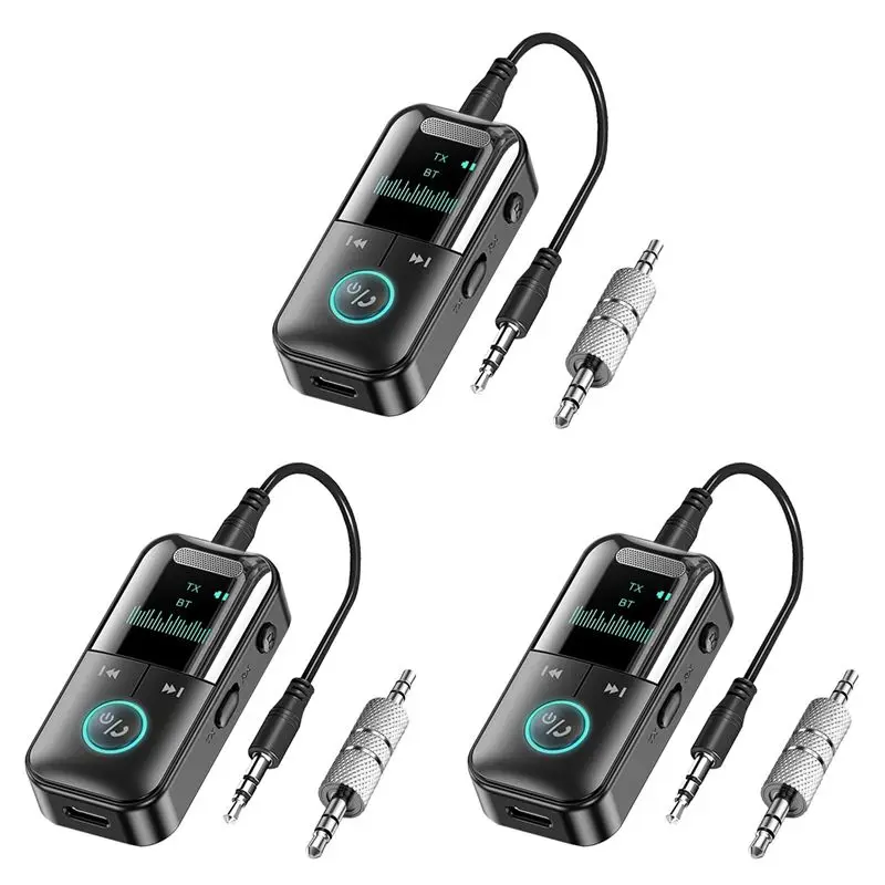 

Изысканный Bluetooth-адаптер Exquisite-3X 5.4 (передатчик/приемник) для беспроводного подключения AUX к ТВ/самолету/автомобилю/Hi-Fi/колонкам с аудиоадаптером