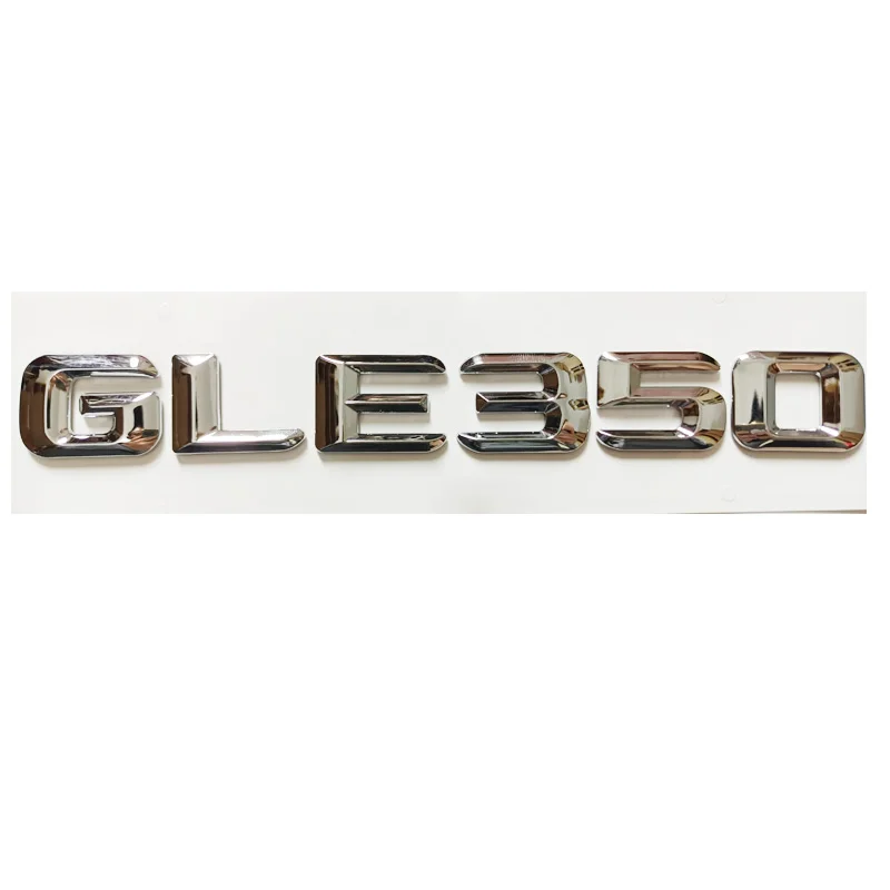 Chrome Silver 3D ABS Plastic Car Trunk Rear Letters Words Badge Emblem Decal Sticker for GLE Class GLE350