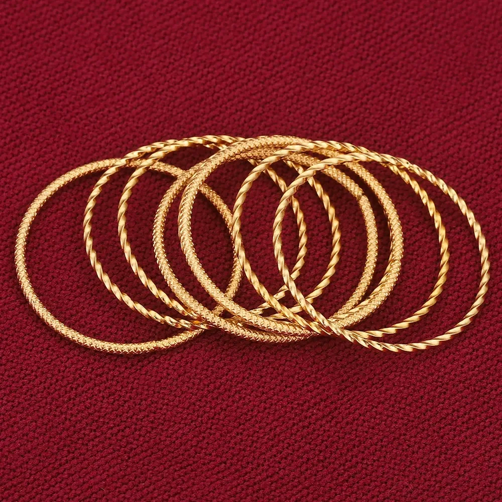 10pcs 30/50MM Twisted Large Circle Stainless Steel Gold Plated for Diy Connectors Earring Bezel Blank Jewellery Making Supplies