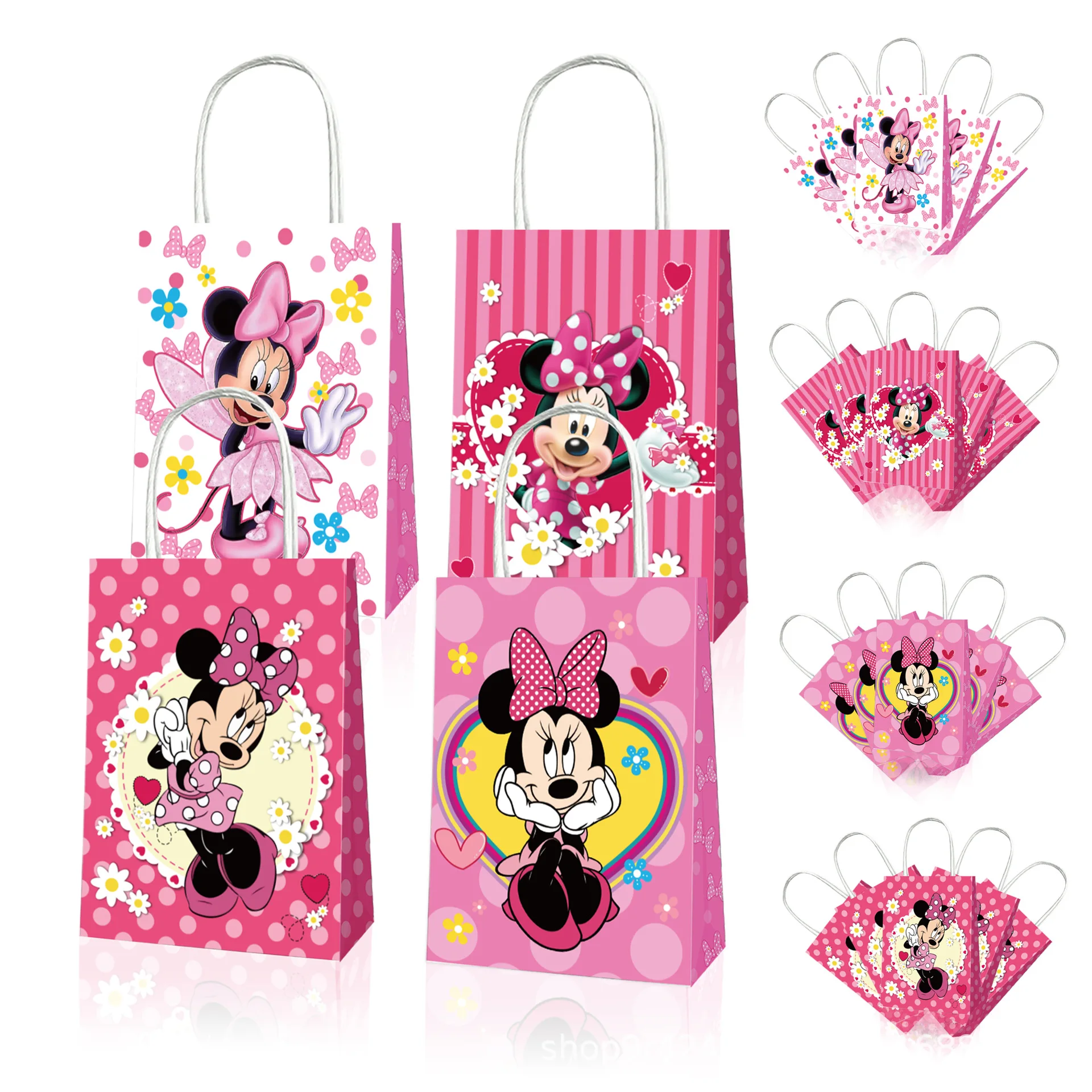 Disney Minnie Frozen diy Accessories, decorations for parties gifts, storage bags, gift paper bags, portable paper bags gifts
