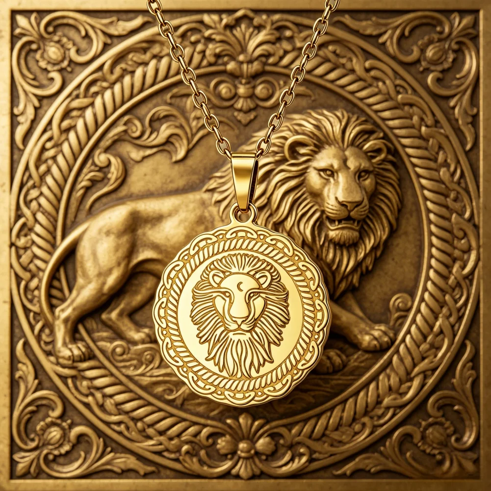 Mens Fashion Discord - Кулон-подвеска «Лев Юдины» из нержавеющей стали,