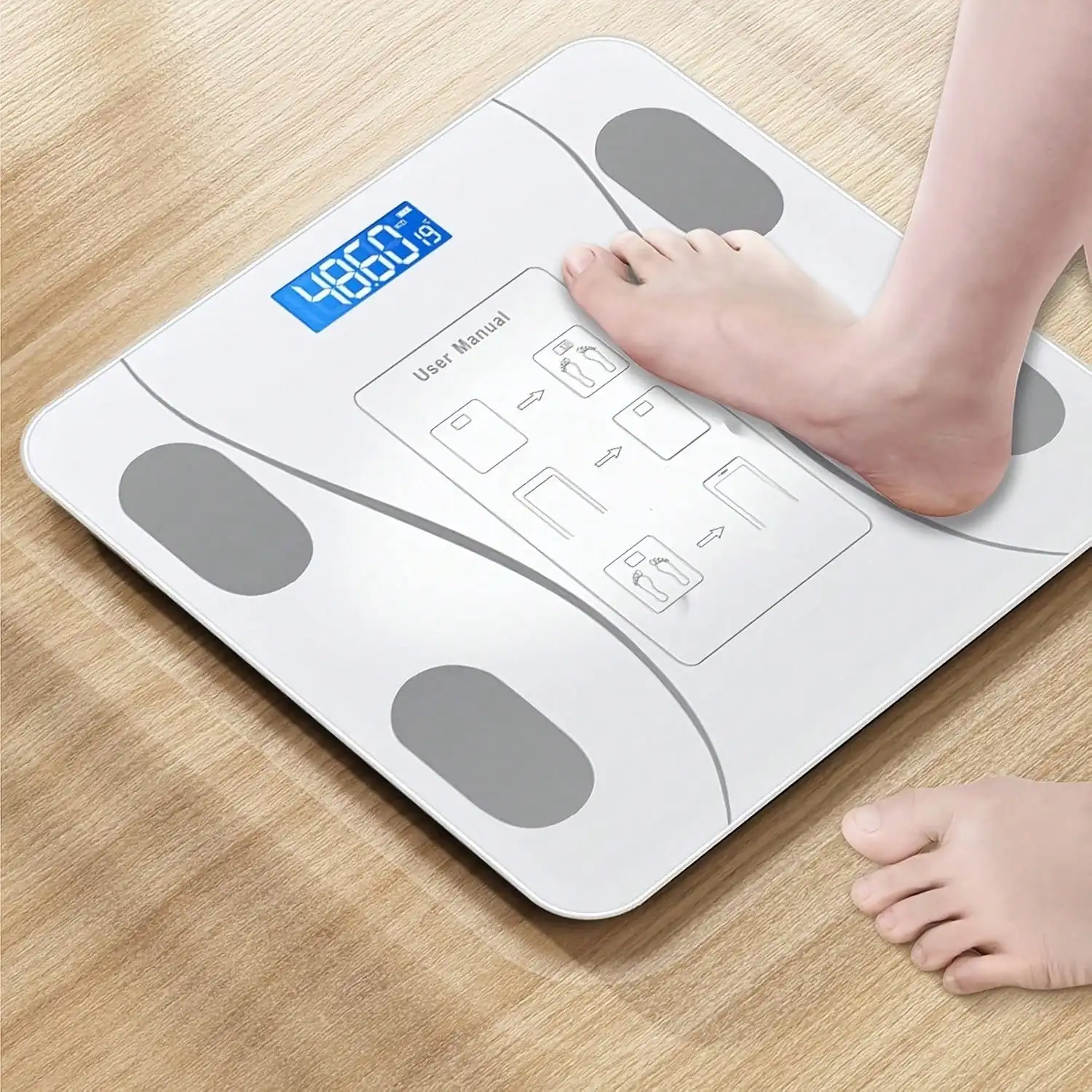 

Adult Digital Weight Scale: High-Precision, Ultra-Wide Platform, Backlit LCD, Home Ergonomic Design