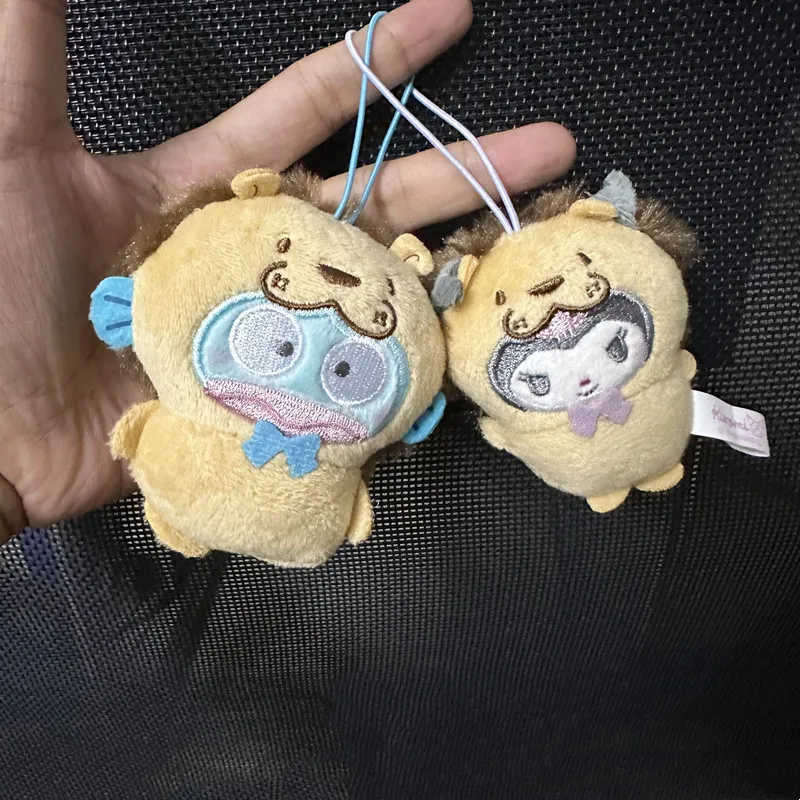 Hello Kitty Cartoon Kuromi Panda Drag Series Hangyodon Peluche Bambola My Melody Cinnamoroll Borsa Appesa Portachiavi Decorazione Regalo