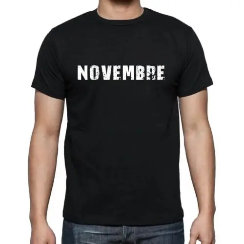 ULTRABASIC Homme Tee-Shirt Novembre Novembre T-Shirt Graphique Éco-Responsable