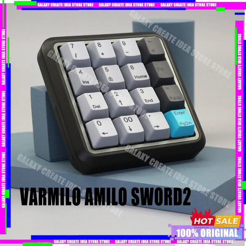 

Varmilo Amilo Sword2 Full Metal Mechanical Keyboard Static Capacitance Magnetic Lid with CNC Type-C Interface Wired Keyboard