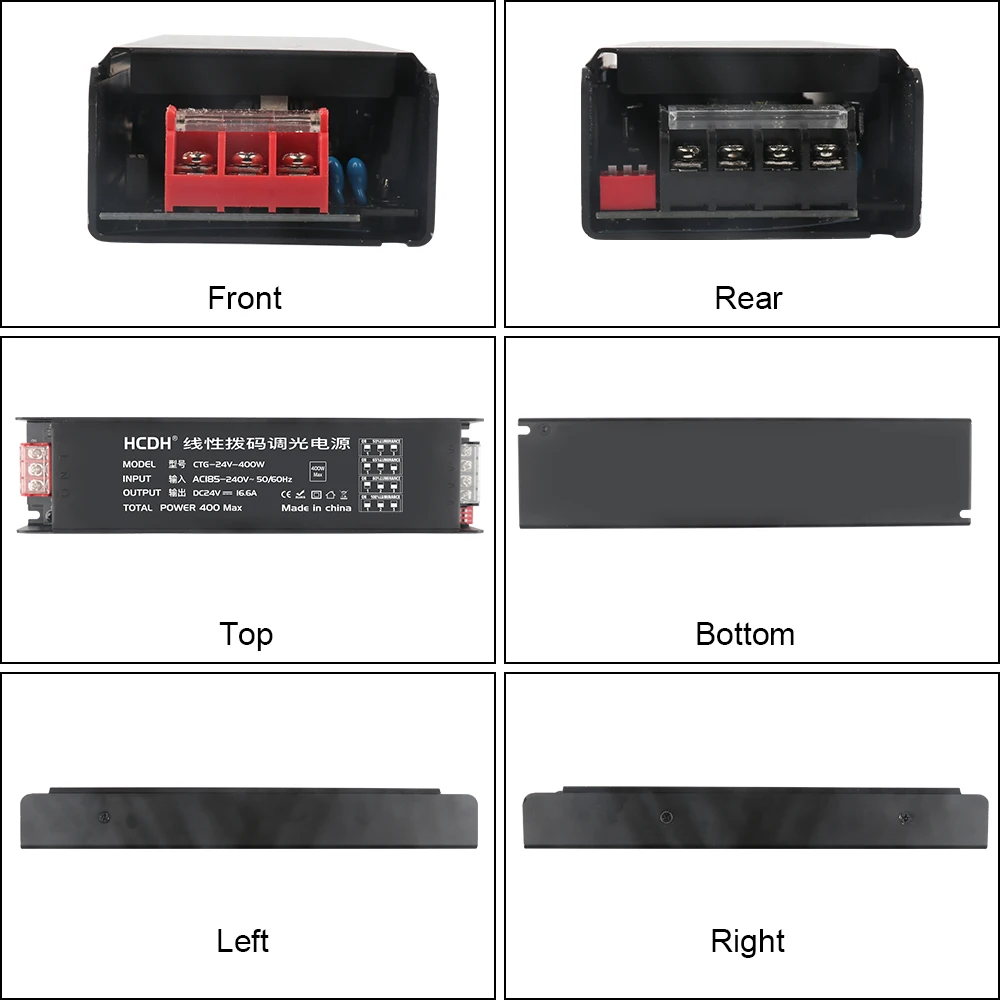 DIP możliwość przyciemniania transformator mocy konwerter do pasków świetlnych LED zasilanie CCTV AC 85-240V na DC 24V100W 200W 300W 400W