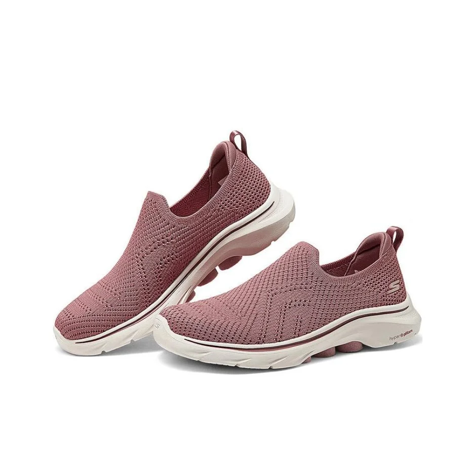 Skechers GO WALK 7 Low top Casual Shoes Women's Rose Brown 125204-MVE view 4
