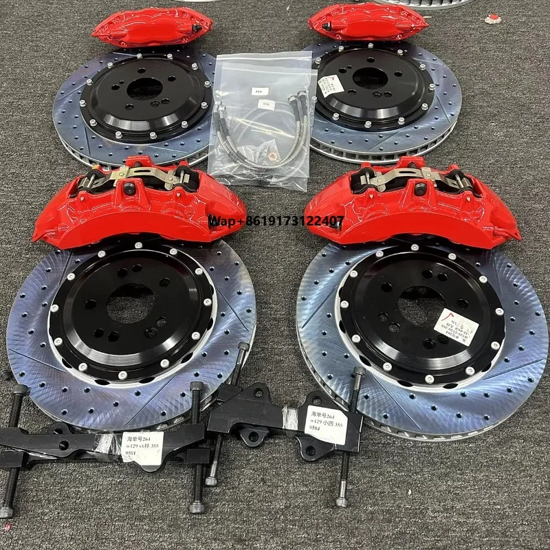 Plug and Play Upgrade Brake System 6 Piston Big Brake Caliper Kit 4 Pot Caliper for W117 W118 W164 W166 W167 W177