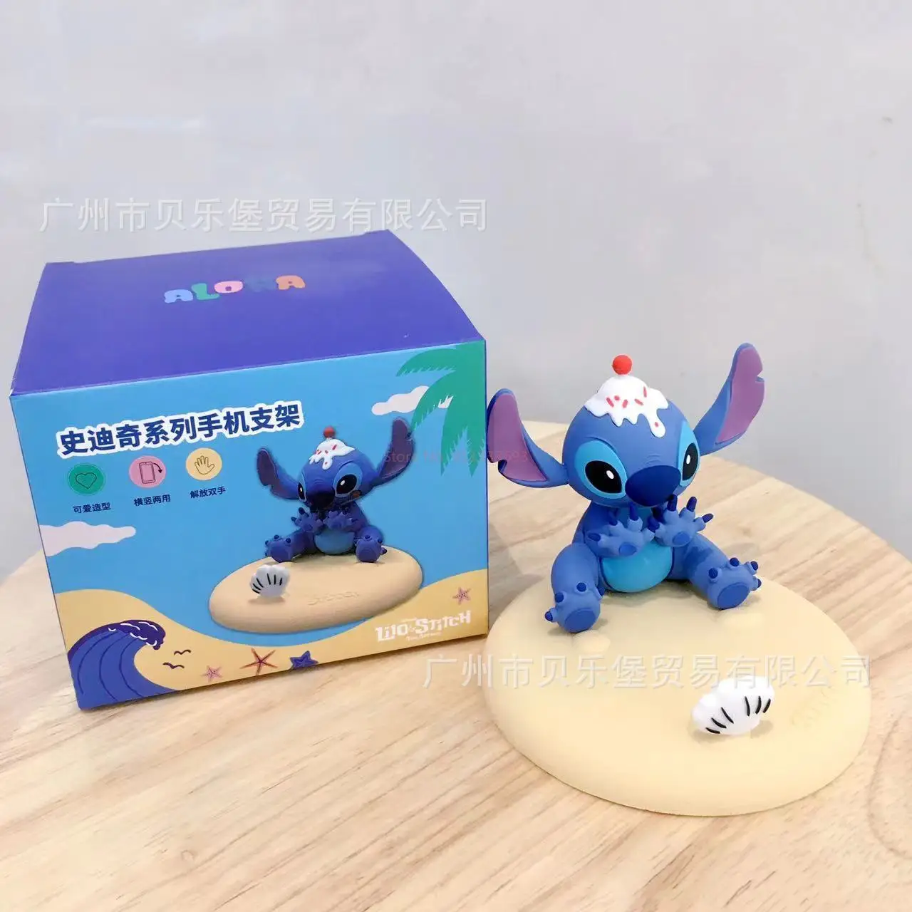 Disney Kawaii Stitch Mobile Phone Ipad Stand Cute Cartoon Figure Multi-Functionalmobile Phone Holder Desk Ornaments Kids Gift