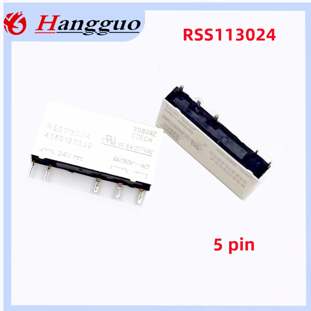 1-5pcs/Lot Original RSS113024 24VDC 5-pin 6A ultra-thin Relay