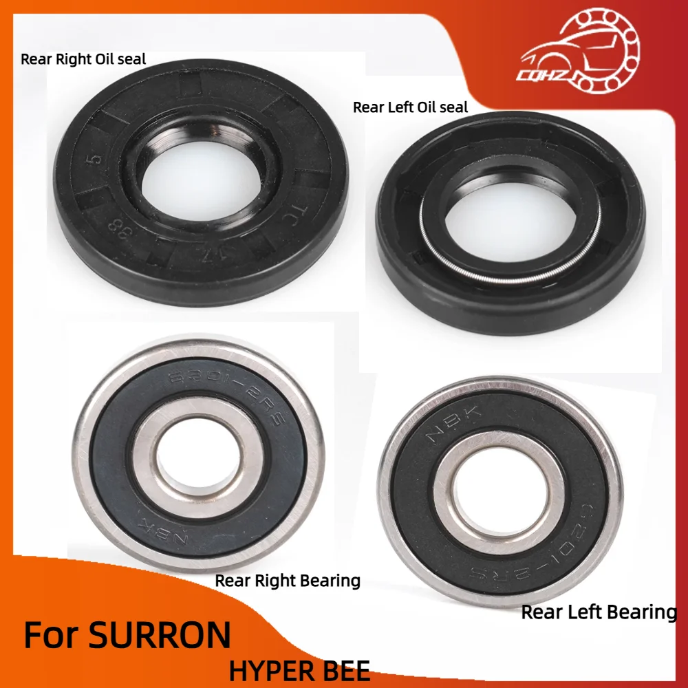 CQHZJ For Hyper Bee Motorcycle Rear Wheel Hub Bearing Oil Seal Rear Hub Left right Oil Seal For Surron Hyper Bee Electric Bike