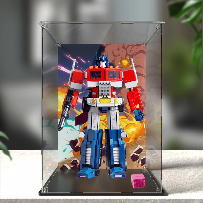 

Acrylic display box for lego 10302 display case for Optimus Prime building block dustproof clear showcase toy bricks storage box