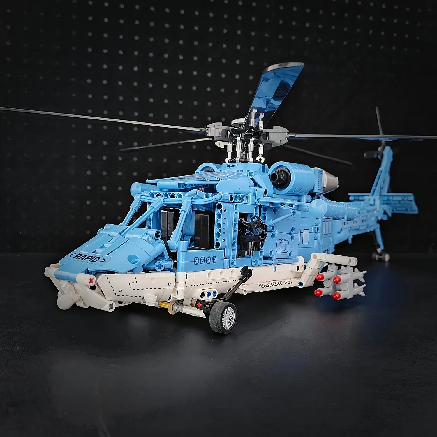 

Technology Armed Helicopter Building Blocks Toys Air Forces Model Airplane Blocks Set Educational Toys For Boys Gifts