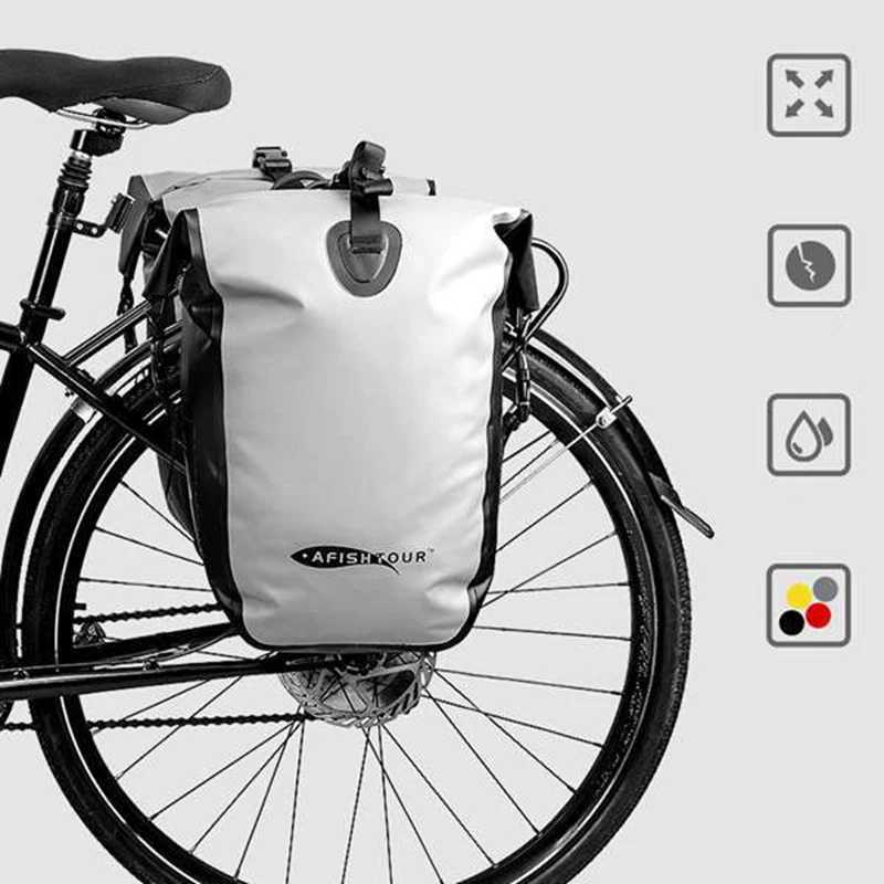 AFISHTOUR Bicycle Rear Seat Bag Sides Cycling Bag Seatpost Bag Bicycle Accessories Bike Luggage Bag Rear Bike Frame Bag