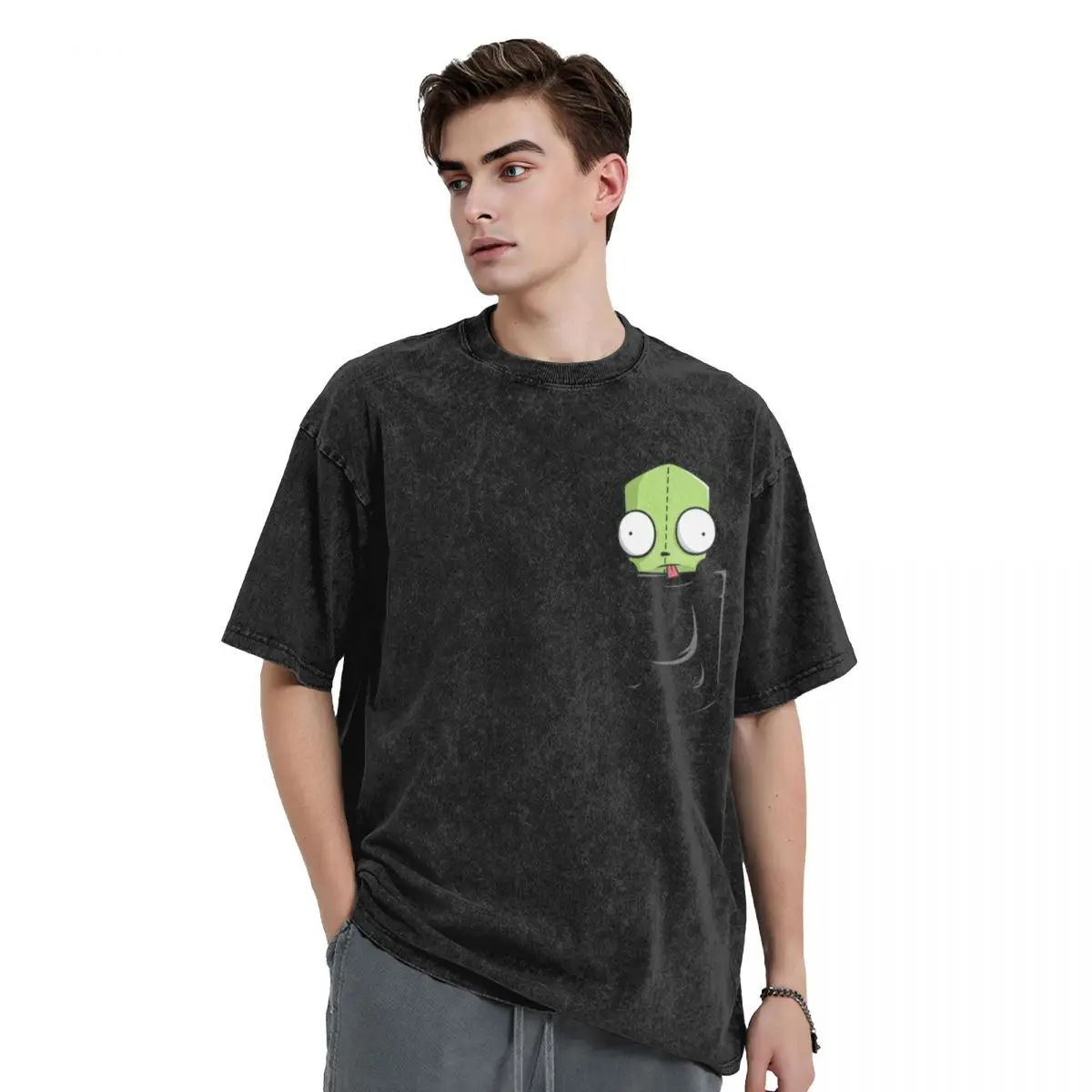 

Pocket Spare Parts T-Shirt new edition korean fashion T-shirts for men cotton