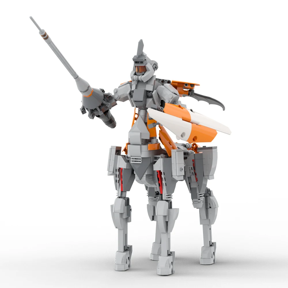 Mechanical Robot Horse Figure Building Block Model Kit MOC Mecha Centaur Knight Machine Beast Monster Bricks Toy Kid Gift