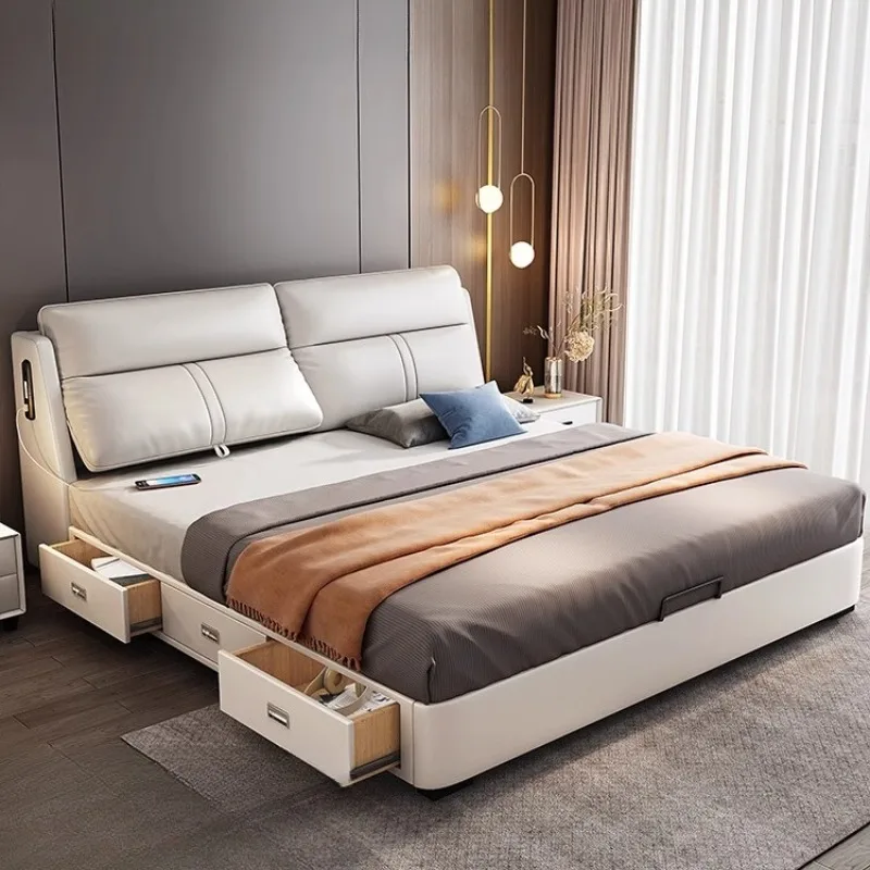 ww-Bedroom Bed Bedside Table Teenage Girls Multifunctional Children Bed Adjustable Modern Muebles Para Dormitorio Furnitures