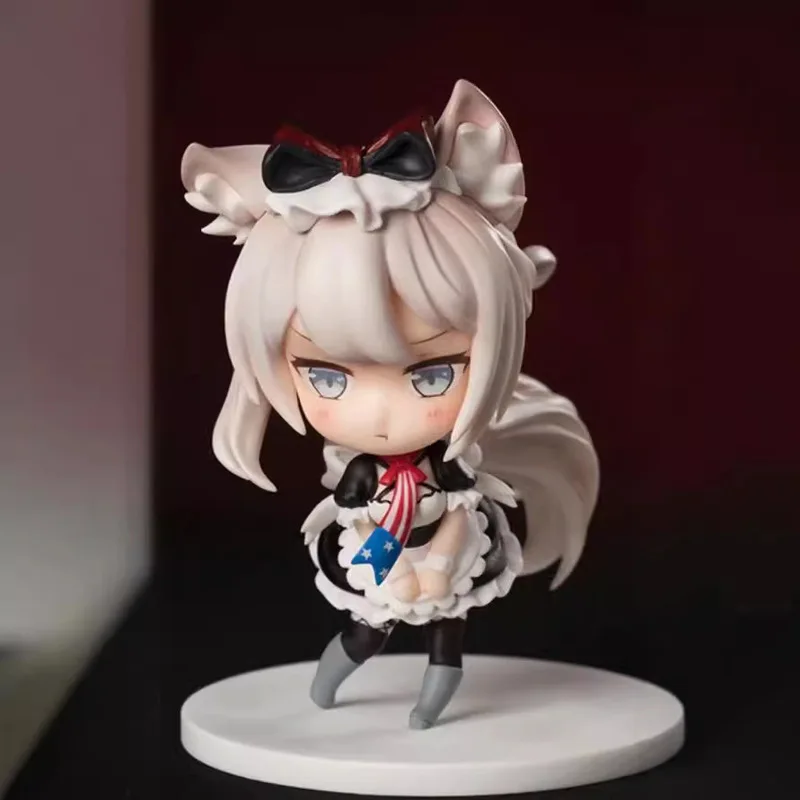 Rota azul unicórnio harman q versão duas empregada uniforme estatueta exibição anime modelo brinquedos colecionáveis e hobbies figuras de ação