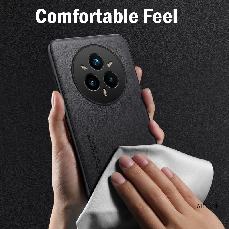 Leder Funda für Realme 14 Pro Plus/15 Pro Fall Luxus Plain Leder Schutzhülle Capa für Realme 14 Pro Fällen