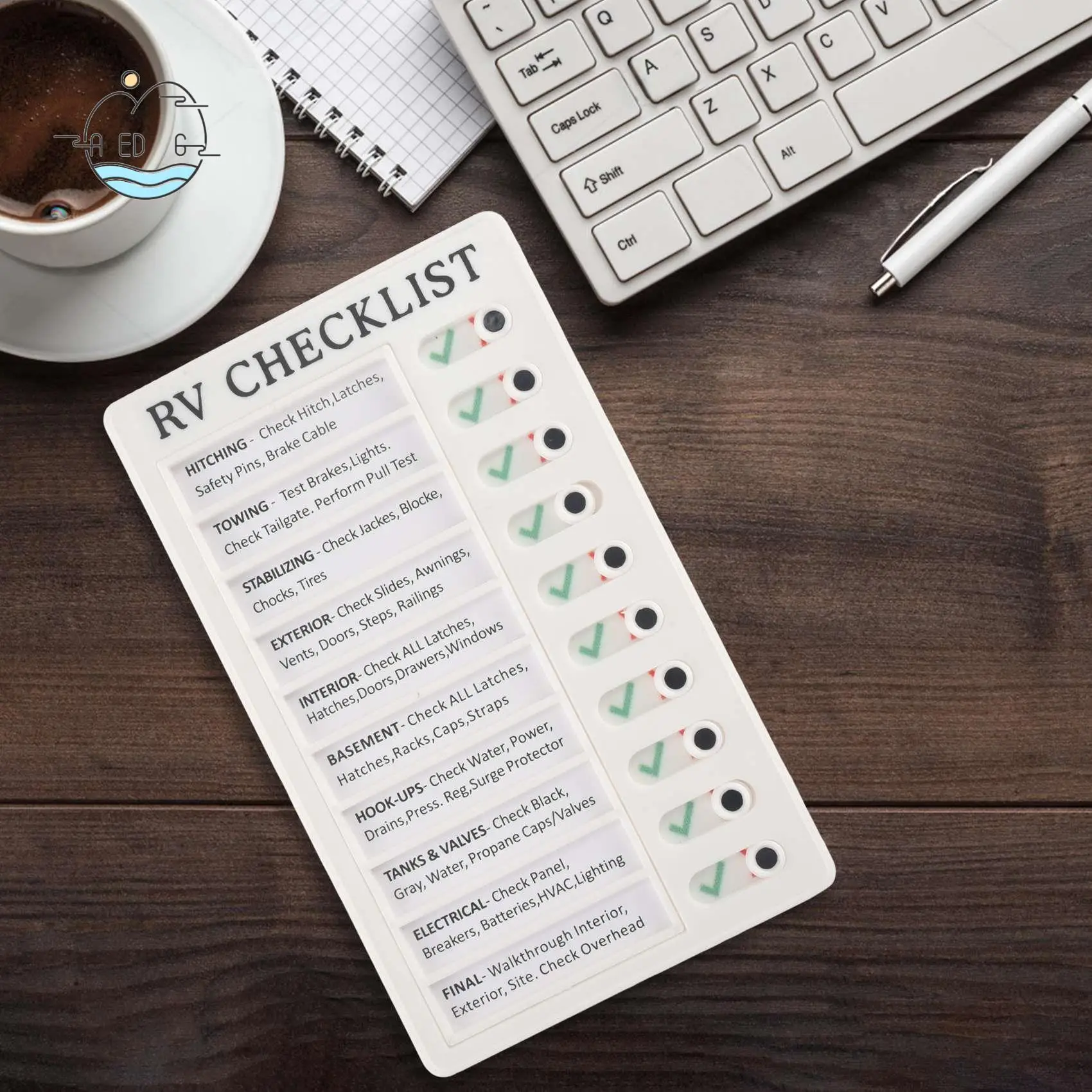 

AED6-Memo Plastic Board, Detachable And Reusable Creative Memo Checklist For Check Items And Form