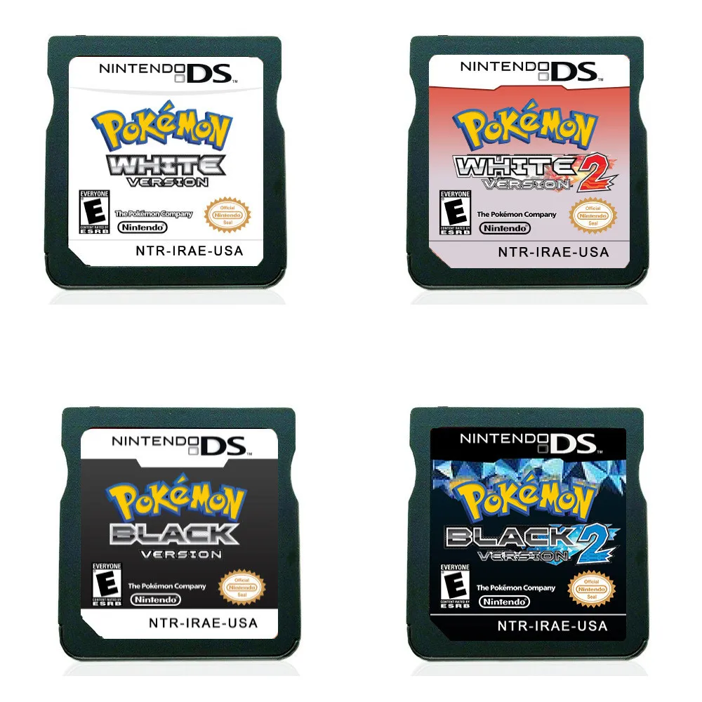 NDS Pokemon Combined Card 3DS Combined Card DS Black and White 2 Gold and Silver Cassette DS Pokemon Game Card