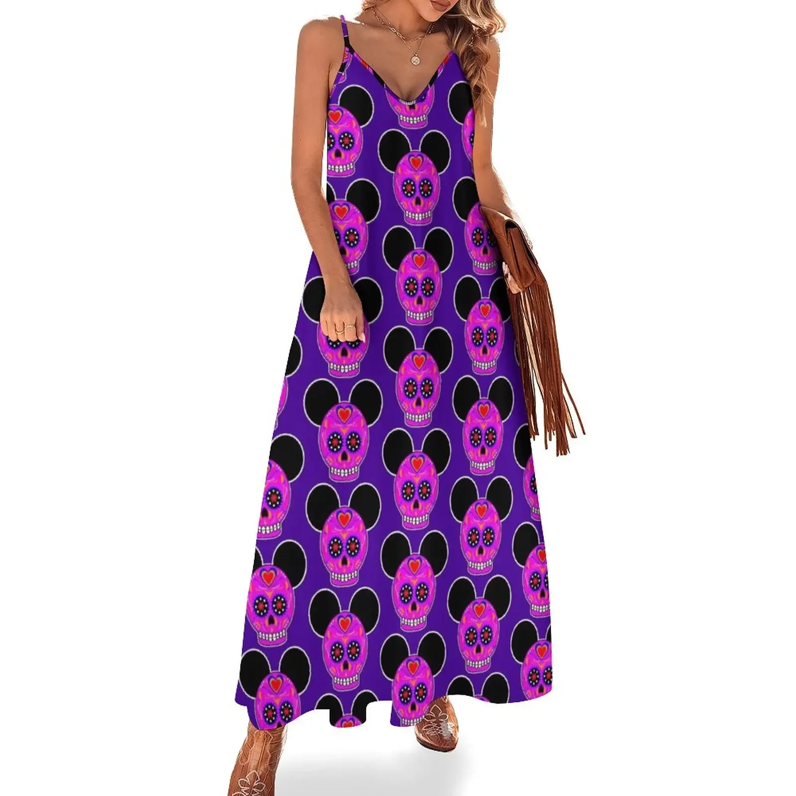 

Dia De Los Muertos Ears (Pink) Sleeveless Dress prom dresses 2025 Dress women Dress