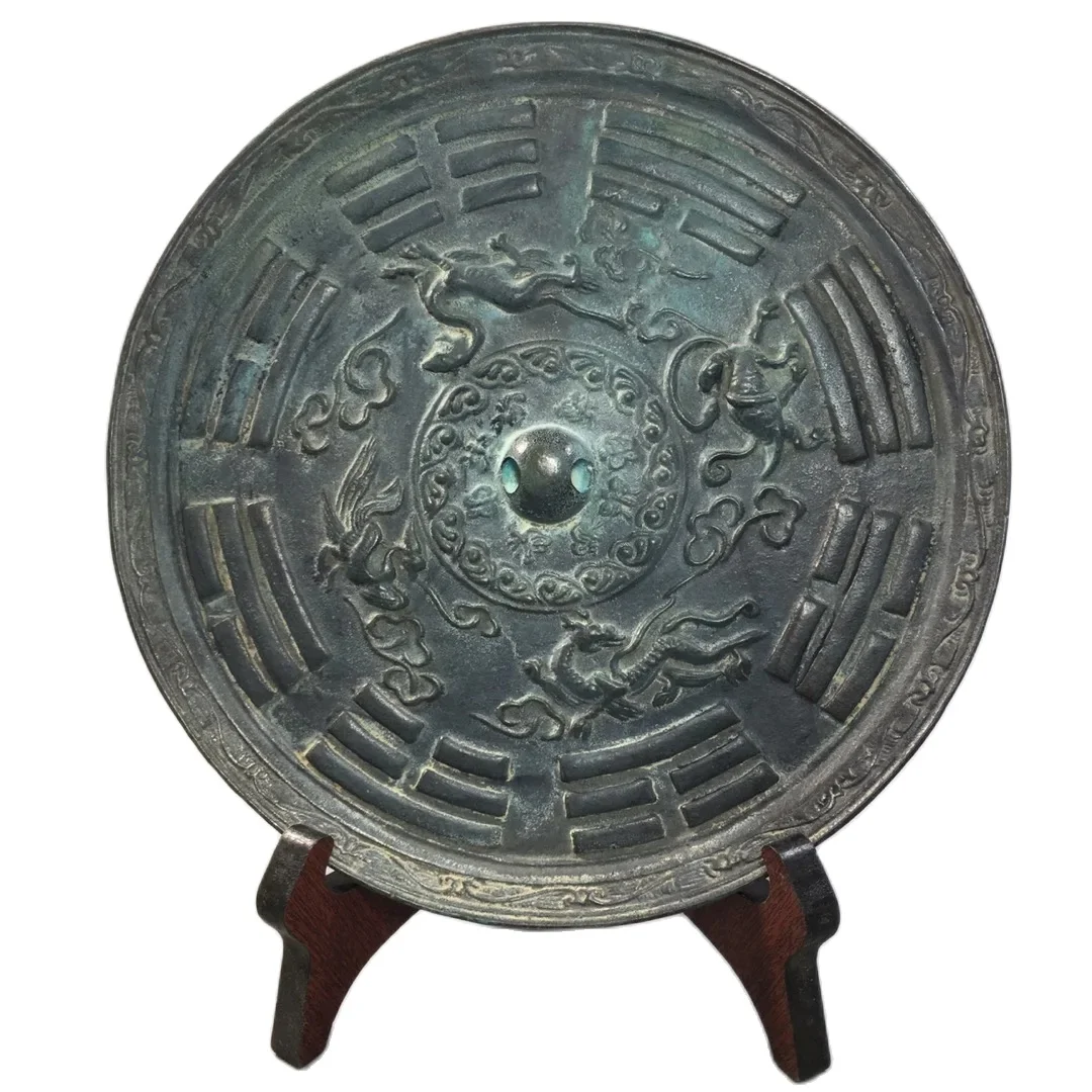 

Four Great Divine Beasts and Eight Trigrams, Retro Bronze Mirrors, Home Decoration Ornaments