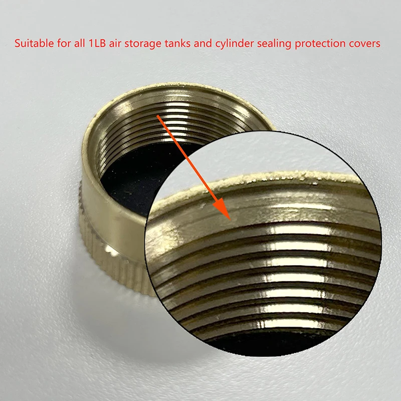 Brass Refill Cap 1 LB Propane Bottle Gas Tank Cylinder Sealed Cap Protect Cap For Outdoor Stove