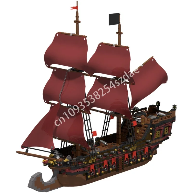 

2018pcs MOC The Crimson Sparrow Piratesed Model Building Blocks Architecture Christmas Gift Assemble DIY Creative Idea Toy Brick