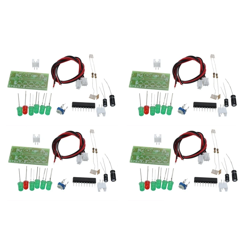 4X KA2284 Audio Level Meter Level Indicating Suit LED Indicator DIY Kit For Arduino
