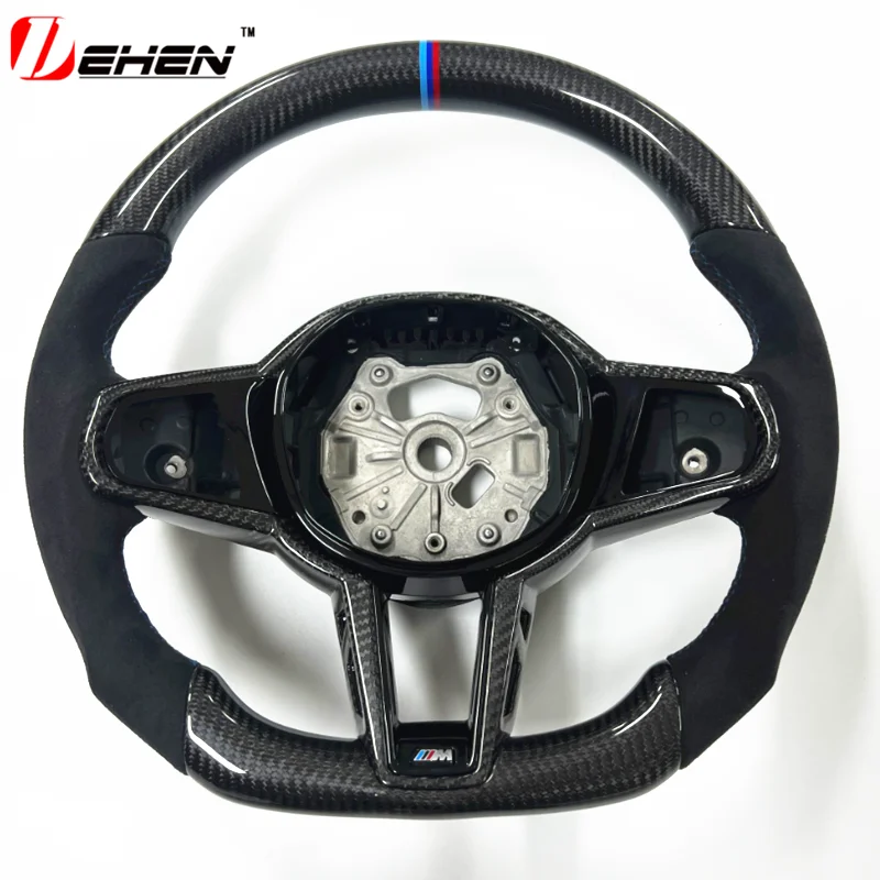 Carbon Fiber Steering Wheel For BMW New 5 6 7 8 series G01 G02 G05 G06 G07 G30 G32 alcantara  Old Upgrade New 2025 M4 Customized